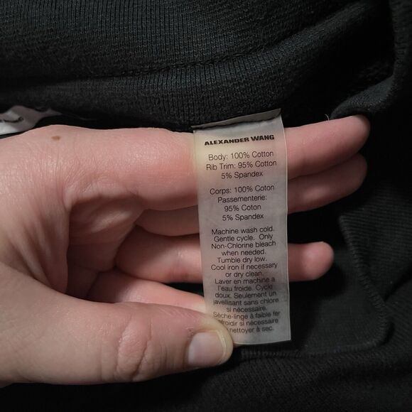 T Alexander Wang Button Fly Jogger Black Women's Size Large - Picture 4 of 8